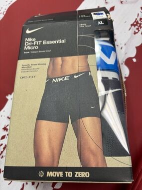 Nike Boxer Briefs 3-Pack with Black & Blue Accents - Dri-FIT NIB